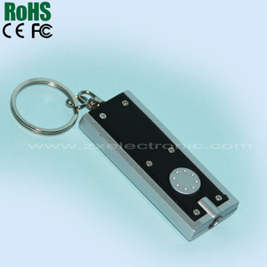 Square shape led keychain light(blue led light)