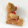 Stuffing Large Brown Teddy Bear Plush with Tie