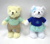Customized Plush Stuffed Lovely Couple Teddy Bear Toys with Clothes