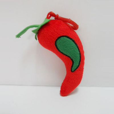 Custom Soft Plush Chili Toy Keychain