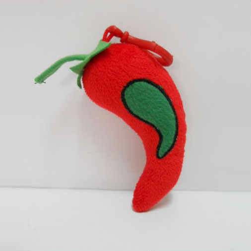 Custom Soft Plush Chili Toy Keychain