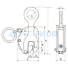 Vertical Lifting Clamp, Item Code: 121### (Capacity: 800-10000 kg)
