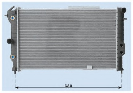 Radiator for OPEL
