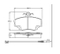 Brake pad for PEUGOET