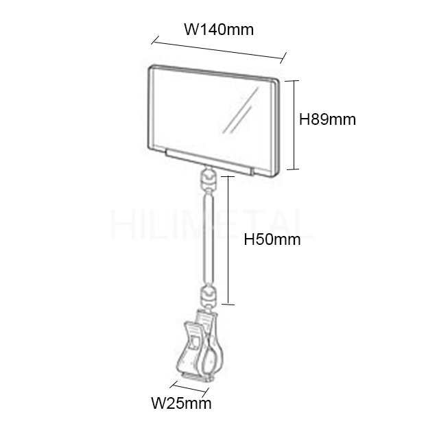 Tube Clip Sleeved Sign Holder POP Clip Card PS08 Buy tube clip