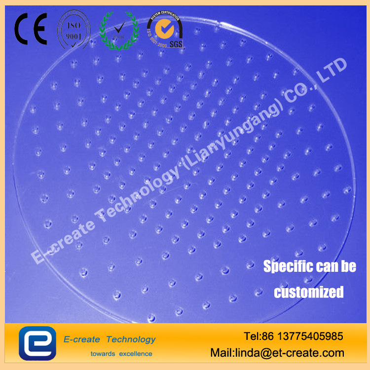 Window Optics Sheet Coating Scrub Sheet High Temperature and High Pressure Quartz Glass Customized Laser Micropore Marking Punch