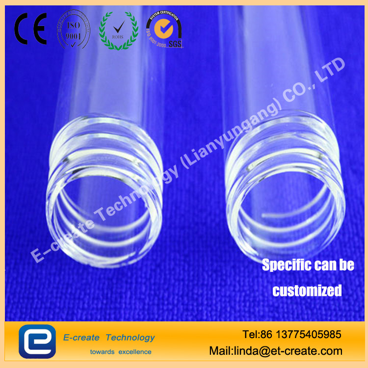 CNC quartz thread thread, quartz tube processing thread, screw mouth, threaded quartz glass tube, high-precision thread