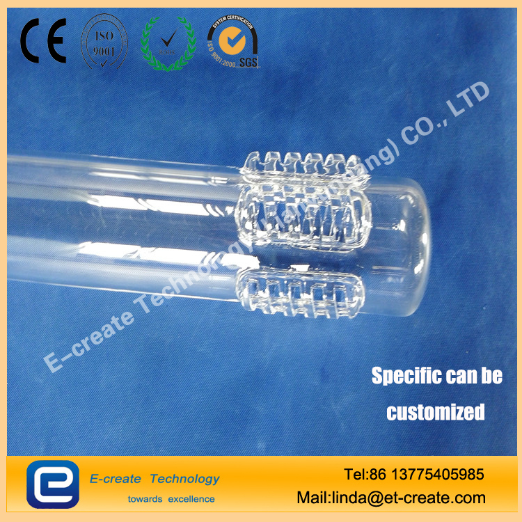 clear high quality quartz reactor tube for Mersen HCL Furnace