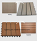 Decking compos&eacute; en plastique en bois de Decking de WPC pour l'&eacute;tage ext&eacute;rieur de piscine