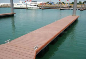 Suelo compuesto del pol&iacute;mero de madera del Decking de WPC exportado a Norteam&eacute;rica