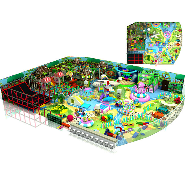 Детский игровой комплекс для детей с большой шкалой Jungle