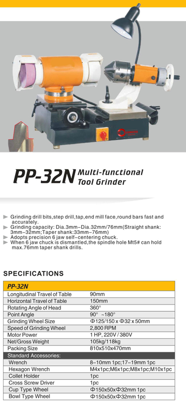 DRILL BIT SHARPENER PP-32N