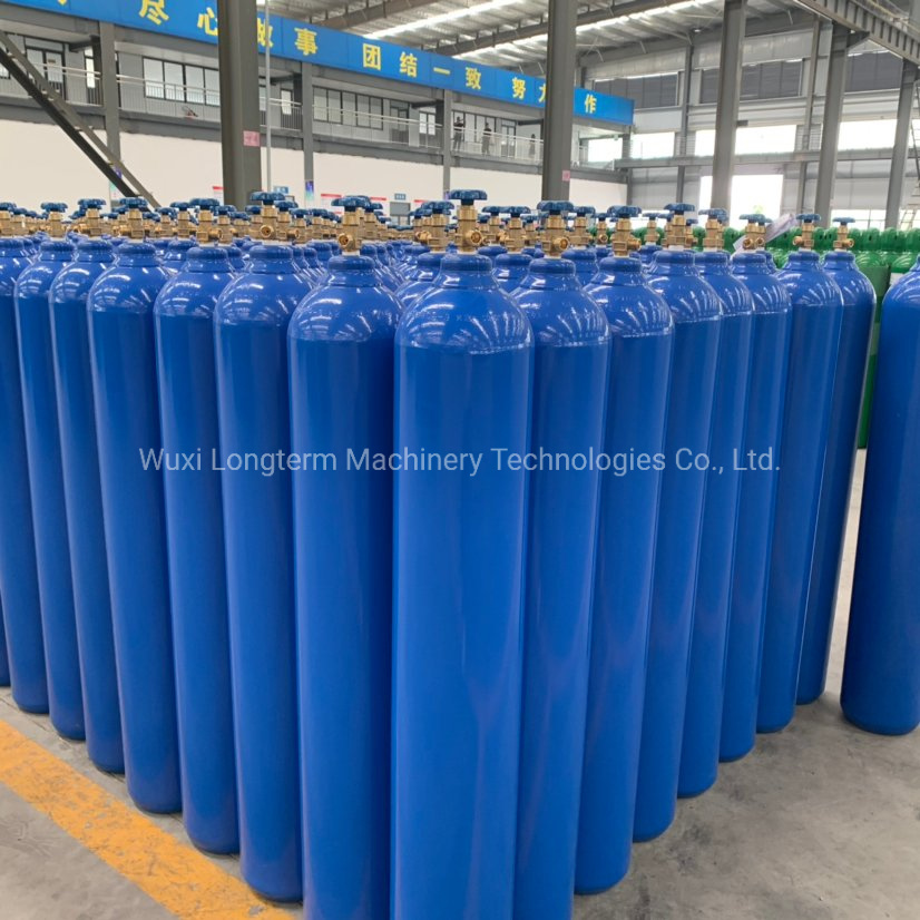 46.7L 150bar5.4mm High Pressure Vessel Seamless Steel Oxygen Gas Cylinder~