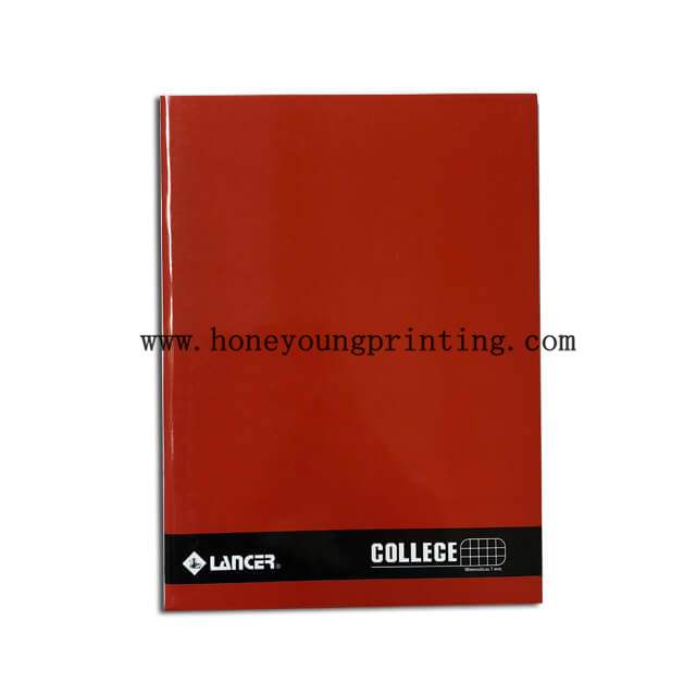 Cahiers De Notes 80 Feuilles Mathématiques ​Quadrillé 7x7 Avec Rouge Marge 24.5x18mm 