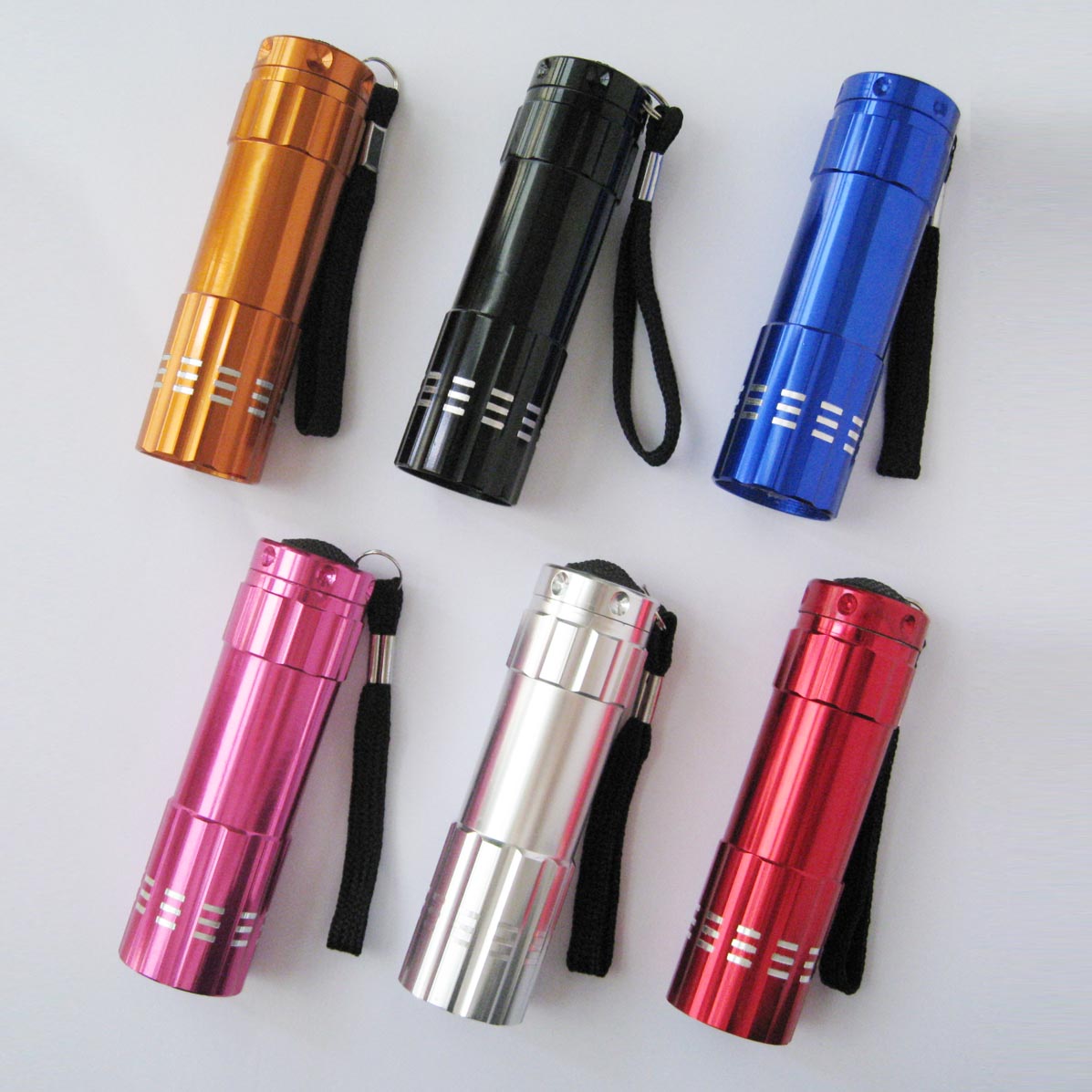  Aluminum Alloy 9 LED Flashlight