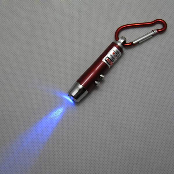 UV LED Keychain with Laser Pointer