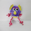 Plush Purple Dinosaur Shaped Chew Interactive Dog Rope Toy