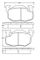 Brake pad for CITROEN