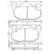 Brake pad for RENAULT