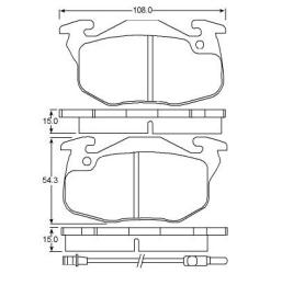 Brake pad for RENAULT