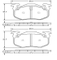 Brake pad for RENAULT