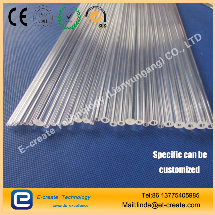 Supply different sizes of Quartz Tubes, high-temperature quartz glass tube