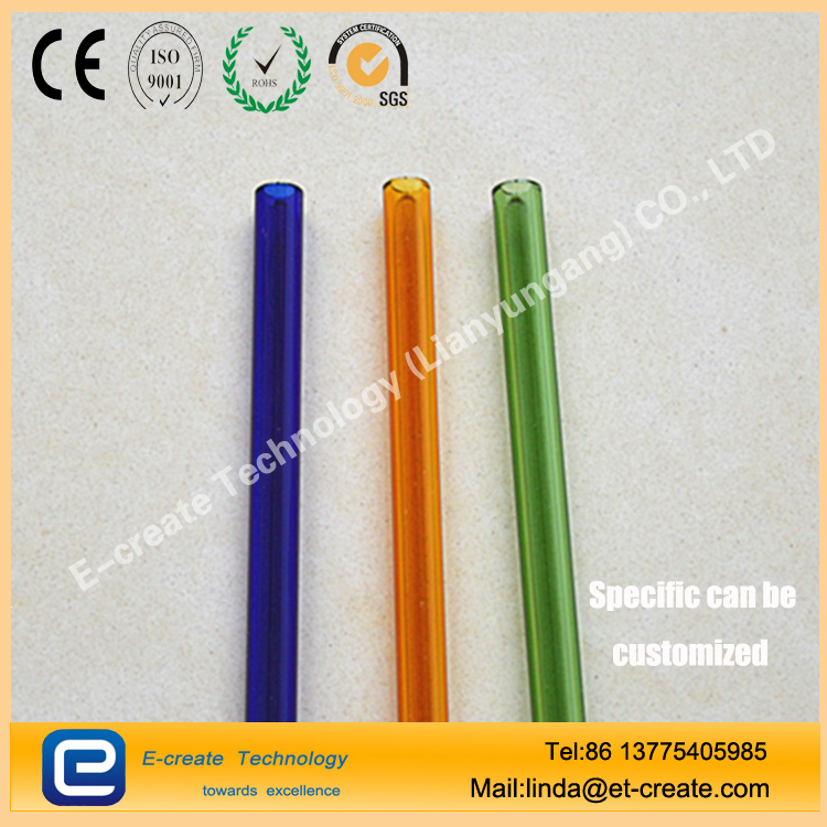 8*1.5*18mm short glass tube with ends polished 
