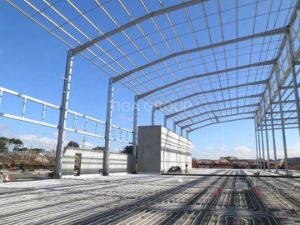 Entrep&ocirc;t/hangar personnalis&eacute;s de structure de b&acirc;ti en acier de mod&egrave;le