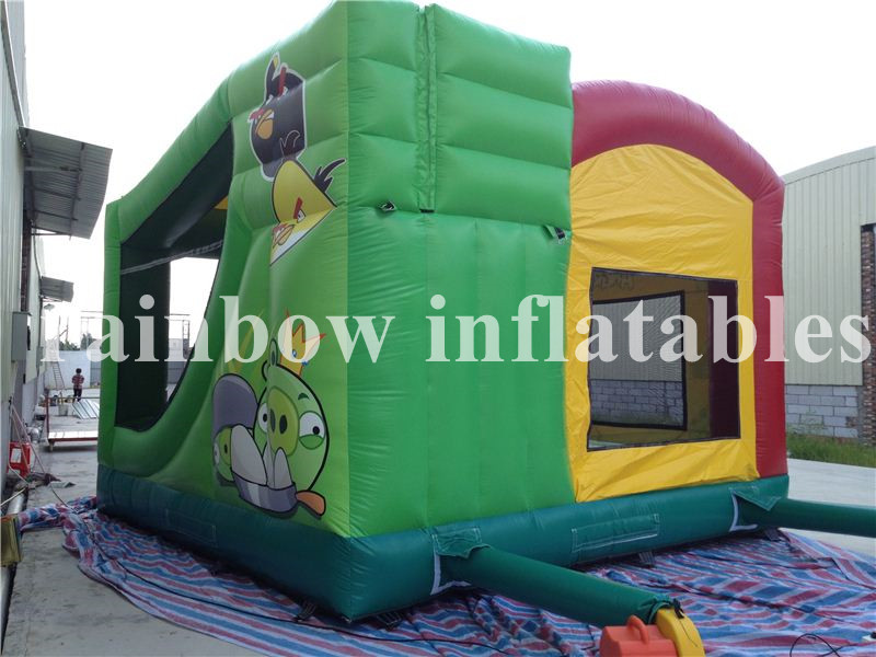 RB3045（5x5m）Inflatable Angry Birds Theme Bouncer/Inflatable Bouncer Combo for Kids
