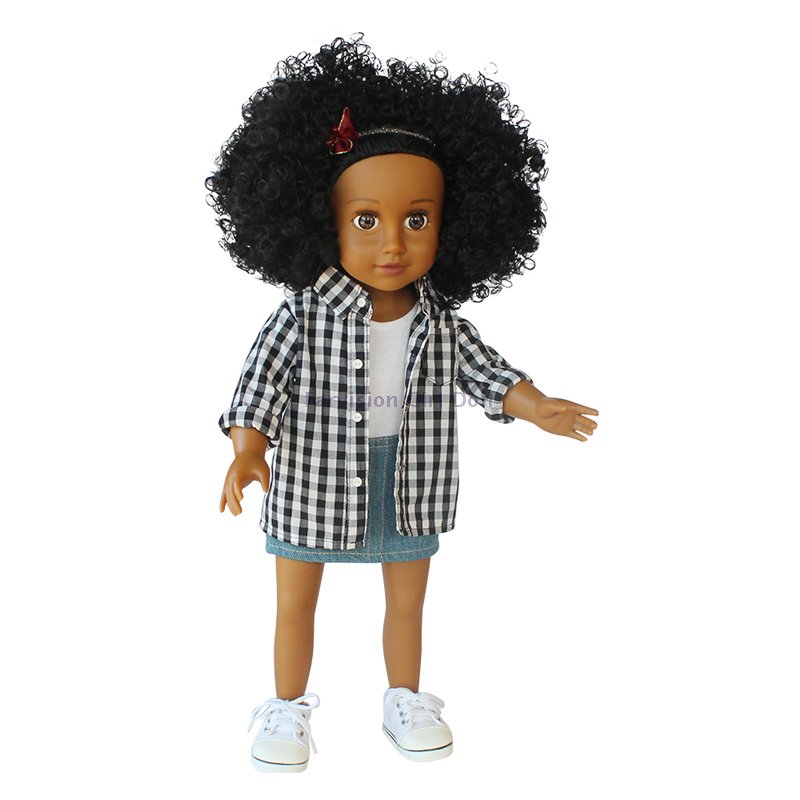 brown skin 18 inch dolls, custom doll head, bulk african dolls for kids