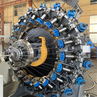 High Speed Horizontal Rubber Hose Wire Knitting Machine Stainless Steel Metal Hose Braiding Machine
