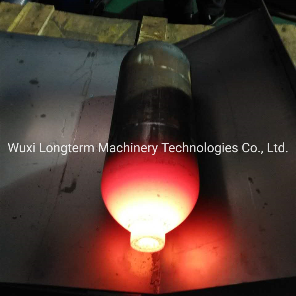 CNG LPG Gas Fire Fluid Extinguisher Cylinder Bottom End Hot Heat Spinning Forming Machine with High Pressure