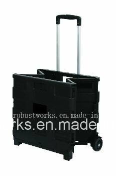 Plastic Portable Folding Shopping Cart (FC403K-2)