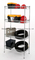 Four Tiers Chrome Plated Home Use Wheeled Wire Shelf (4545170)