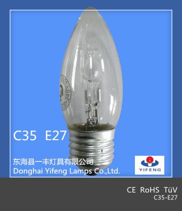 Eco Energy Saving C35 Halogen Bulb with CE, RoHS Approved