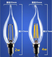 4W 6W C35 E14 LED Filament Lamp_LED_Filament_Bulb_B22_G45_G95_St64_Bulb_Glass_G125