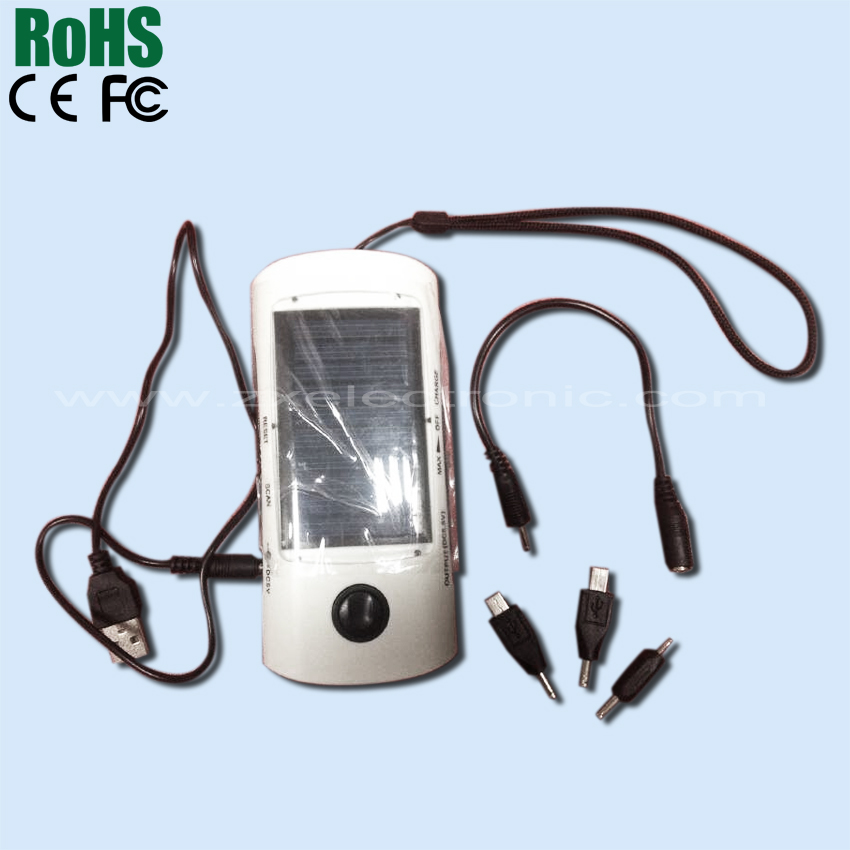 4 LEDs Flashlight Hand Crank Radio with cell phone charger