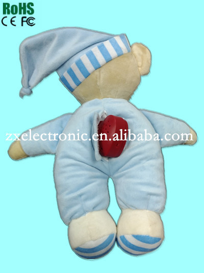 New design stuffed animal sound plush toy with motion activated for Children's Day