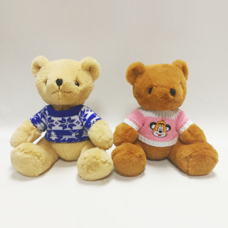 Super Soft Rabbit Fabric Teddy Bear Toys with Sweater 