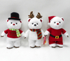 Promotional Christmas White Plush Lovely Teddy Bears