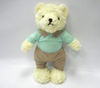 Custom Lovely Couples Plush Soft Yellow Teddy Bear Stuffed Toy Bear with Clothes