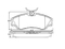 Brake pad for CITROEN
