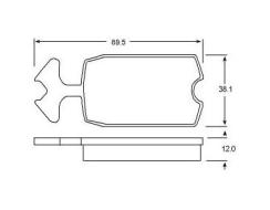Brake pad for CITROEN