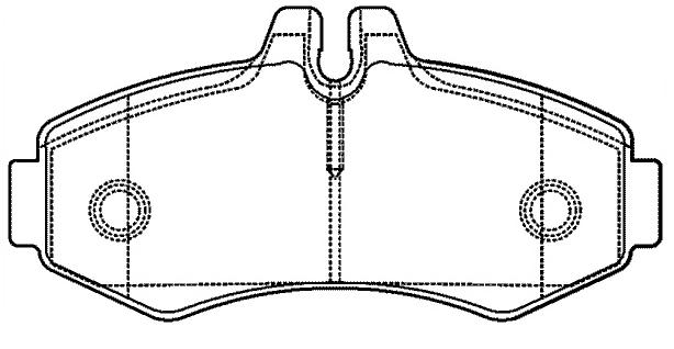 Brake pad for MERCEDES BENZ