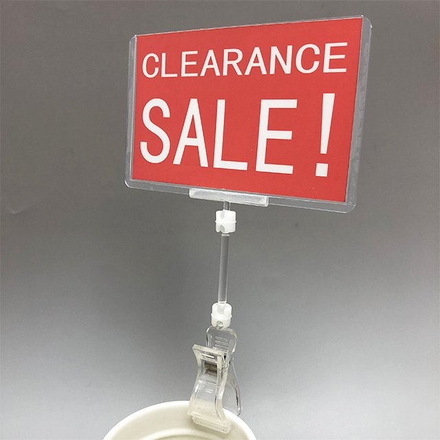 Tube Clip Sleeved Sign Holder POP Clip Card PS08 Buy tube clip