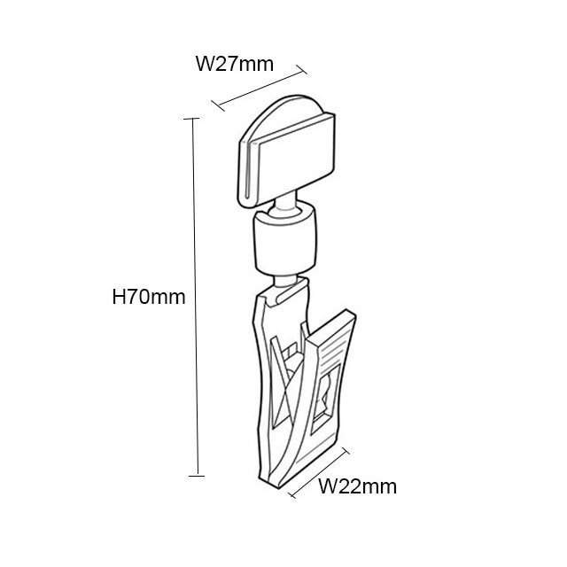 Small Clip On Sign Clips PS01 Buy clear pop sign holder, price tag