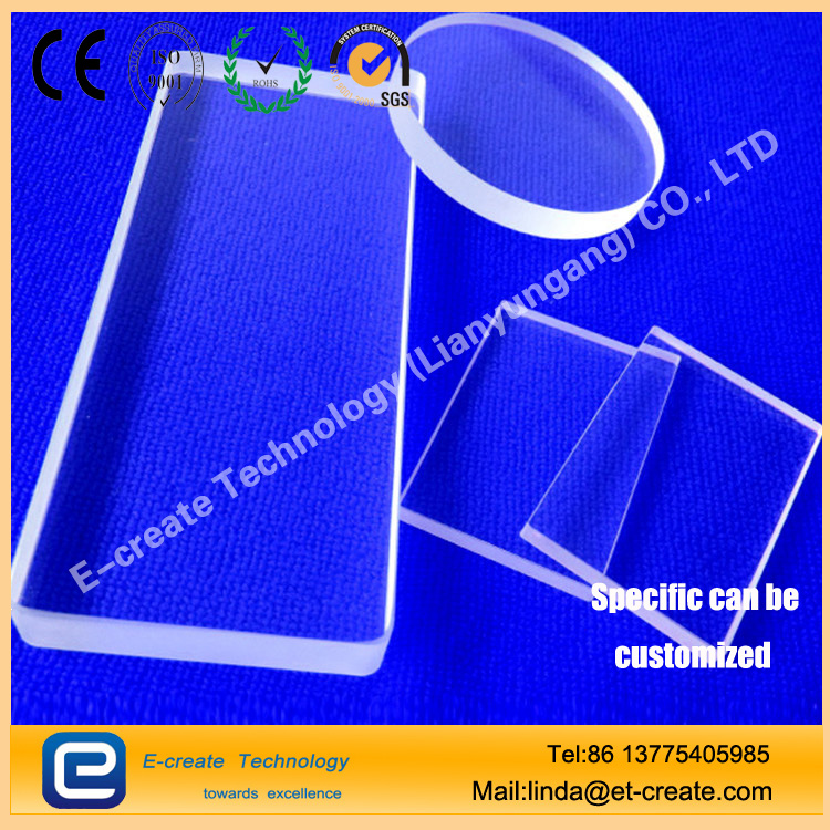 Optical quartz glass JGS1 / JGS2 / JGS3 quartz film High transmittance Transparent / UV glass
