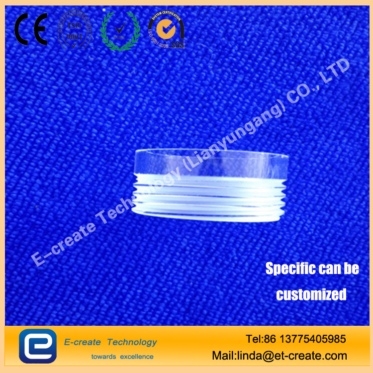 Threaded quartz tube high temperature acid resistant pressure quartz tube quartz quartz tube test equipment custom sealed