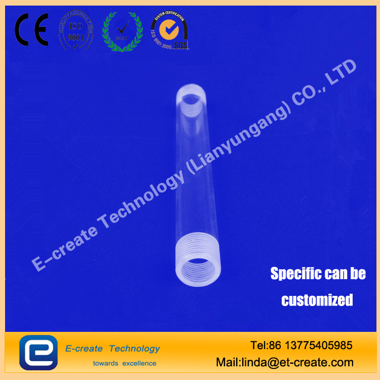 Quartz thread Quartz thread connector Thread mouth bottle Instrument Quartz thread custom standard export