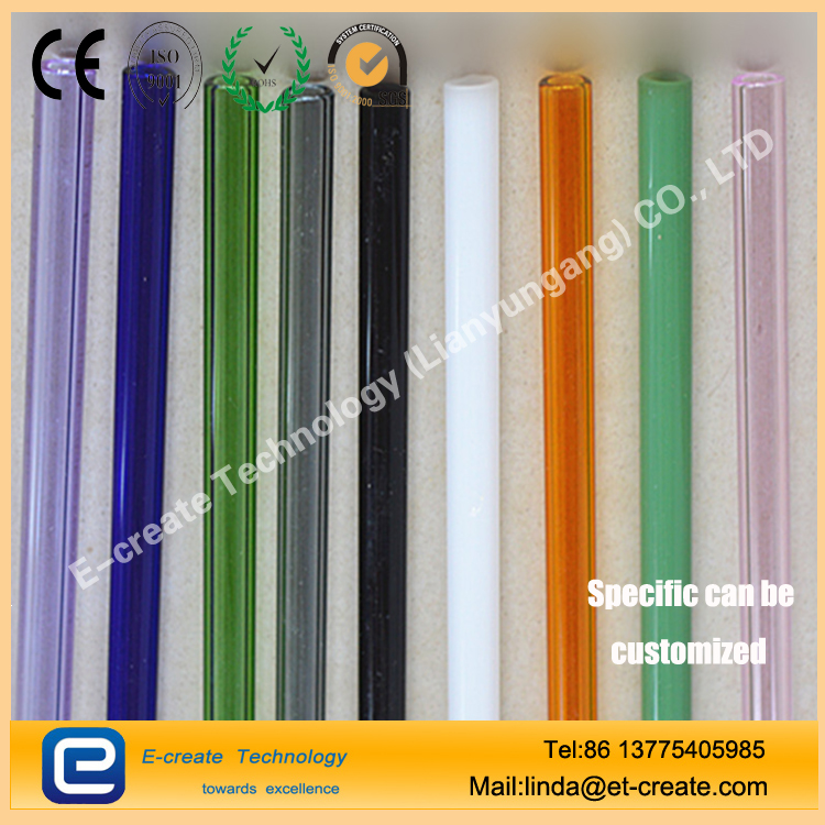 8*1.5*18mm short glass tube with ends polished 